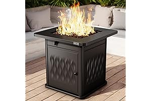 EAST OAK 28" Propane Fire Pit Table: Elevate Your Outdoor Living