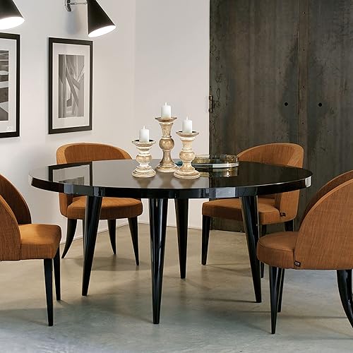 Miniatura 5 de Portavelas de madera para velas de pilar, columnas torneadas redondeadas, maderas sostenibles, estilo campestre, ideal para reiki, aromaterapia,