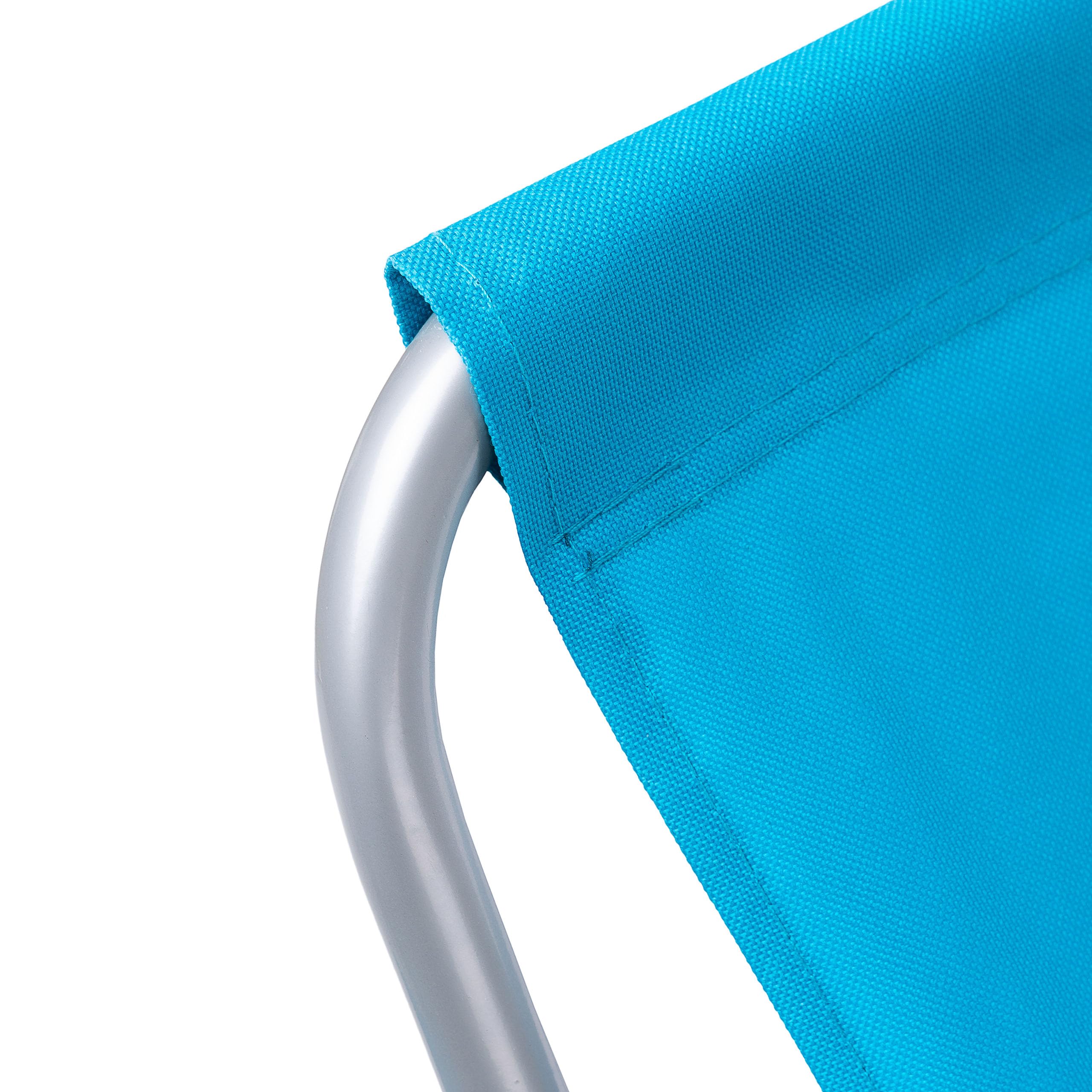 Sedia a Sdraio da Spiaggia Pieghevole – Oxford 600D Impermeabile & Ultraleggera – Per Mare, Giardino, Campeggio – Telaio Acciaio 19 mm con Borsa – Portata 90 kg – Blu