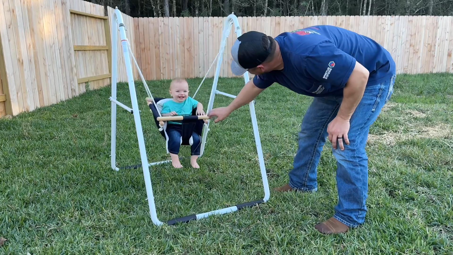 Amazon.com: Hapfan Toddler Swing with Stand, Heavy Duty Baby