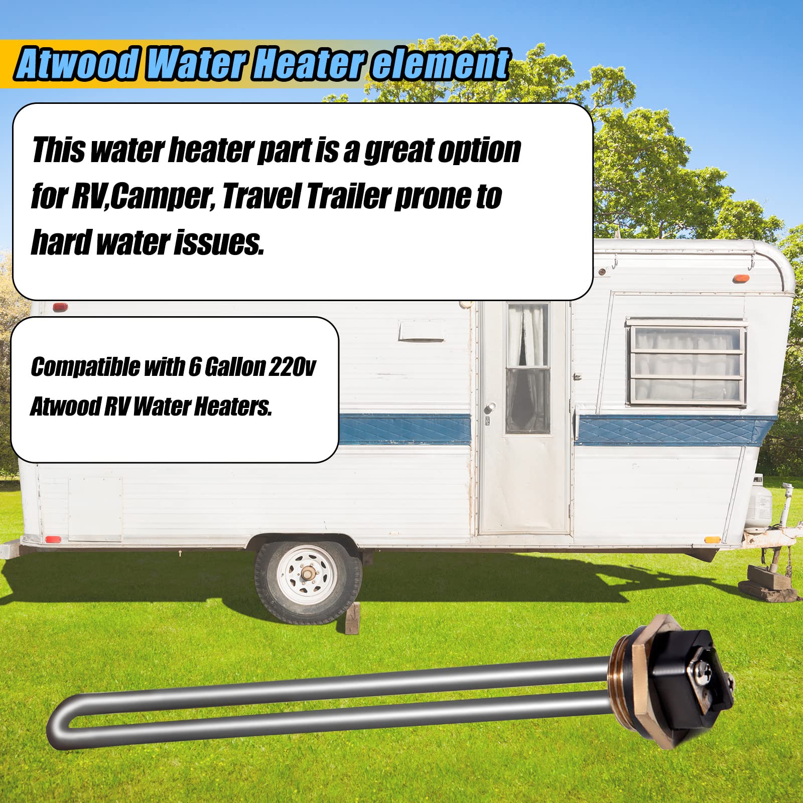 220V 1000W Atwood Water Heater Element For Atwood 92251 Fit Camper ／RV／Travel  Trailer （Screw-In type) : Amazon.co.uk: Automotive