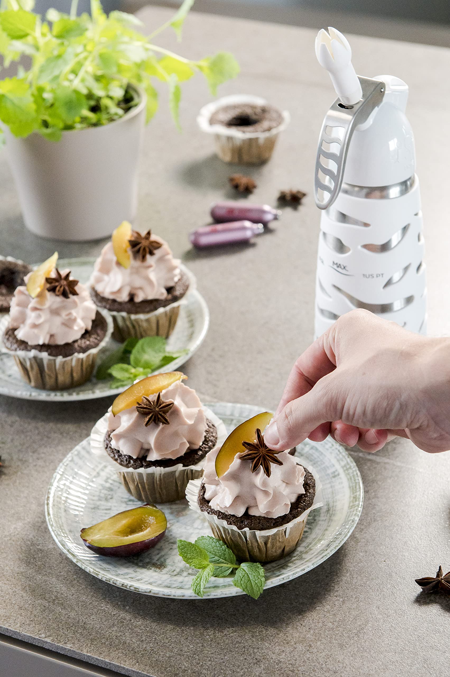 Dessert Whip Plus zwart 0.25 Ltr iSi 138010