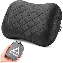 Inflatable Camping Pillow with Removable Cover - Hammock Pillow