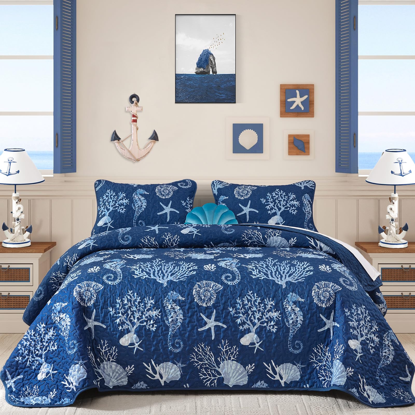 Djoymock Coastal Quilt Set