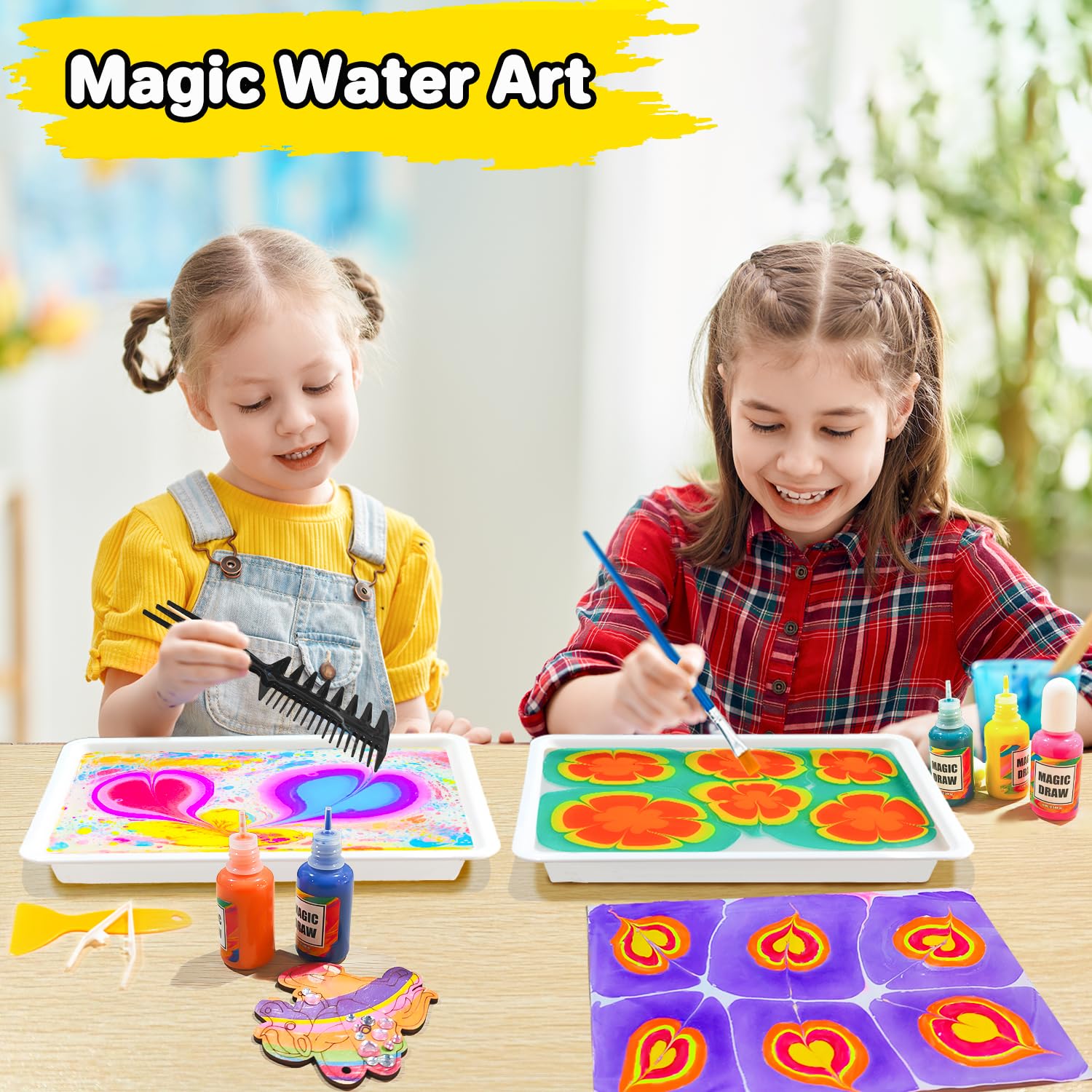 Lobyoh Kit Pittura per Bambini 6-12 Anni (16ml*10), Regalo Bambina 8 Anni, Kit di Verniciatura ad Acqua, Giochi Creativi Bambina 10 Anni, Idee Regalo per Ragazze e Ragazzi
