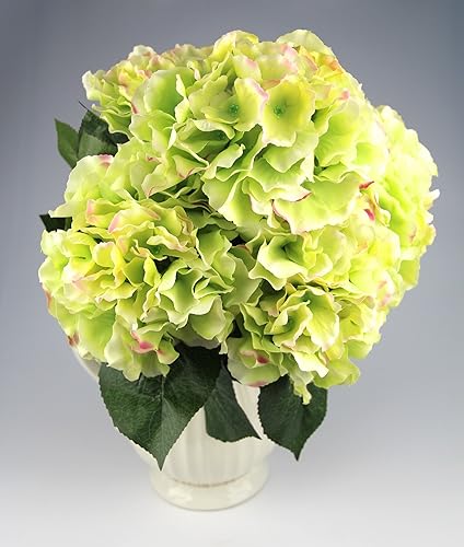 Miniatura 5 de Hortensia artificial Flor de seda 5 cabezas grandes ramo decoración del hogar