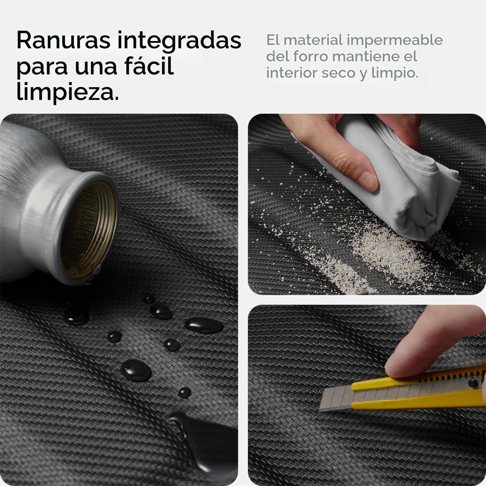 Spigen Tesla Model 3 Highland 2024 Alfombrilla Delantera para Maletero, Alfombrillas para Maletero, Impermeables, para Todo Clima, diseñadas para Accesorios Modelo 3 - Edición Carbono