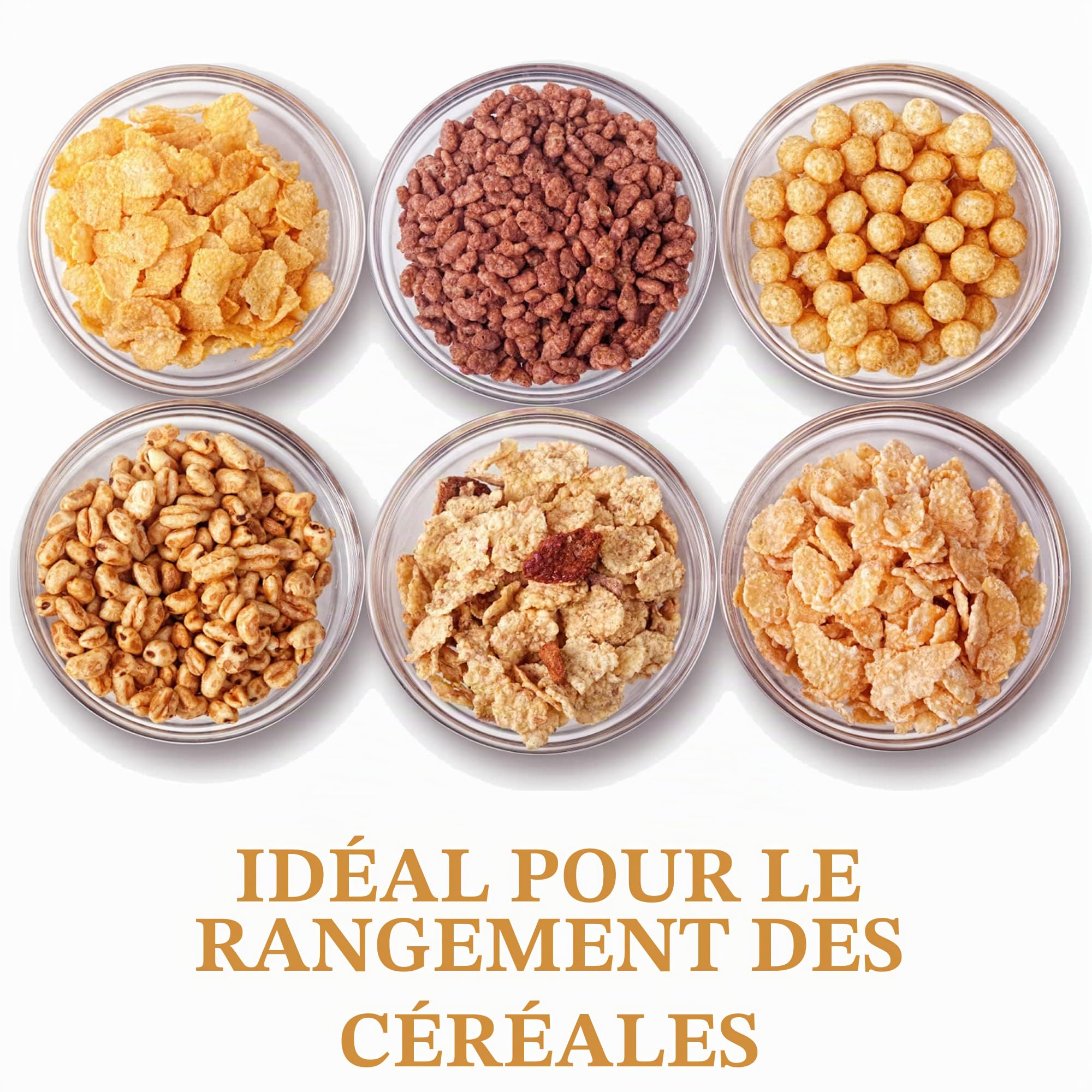 Hanobe Stockage De PâTes En Plastique, Bocal à Spaghetti HerméTique, RéCipients à PâTes Avec Couvercles, Ensemble De 3 RéCipients De Stockage D'Aliments Durables Et Empilables Pour Garde Manger Frigo