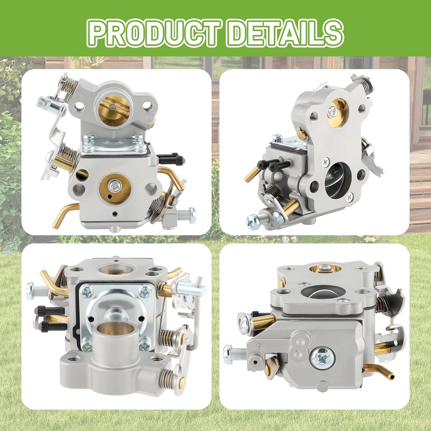 C1M-W26 PP4218 Carburetor for Zama C1M-W26 C1M-W26A C1M-W26B C1M-W26C W-26B W26B Poulan P3314 P3314WS PP4218A PP4218AVX PP4018 with Air Filter replace for 545070601 530035589 545040701