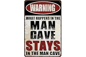 Man Cave Decor Funny Metal Garage Signs for Men