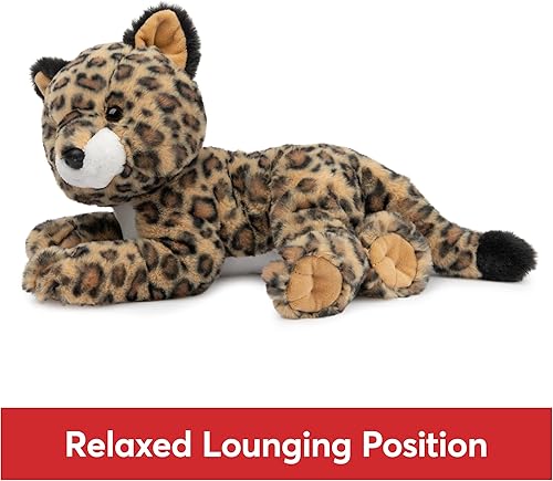 Miniatura 5 de GUND Banks Peluche de Leopardo, Animal de Peluche Premium para Edades de 1 Año en Adelante, MarrónBlanco, 12"