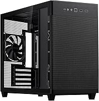 Vista 34 de ASUS Prime AP202 ARGB Black mATX carcasa de PC con vidrio curvo completamente templado, soporta tarjetas gráficas de hasta 420 mm de largo