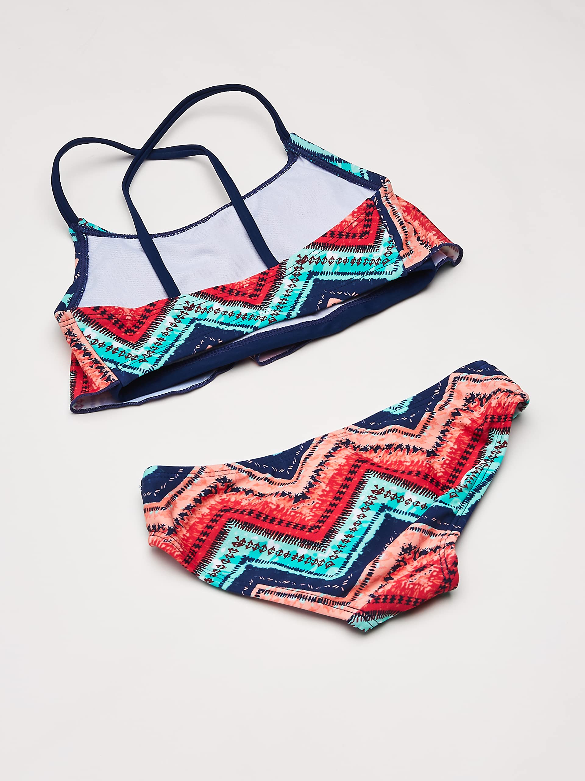 Kanu Surf Girls' Karlie Flounce Bikini Beach Sport 2-Piece Swimsuit
