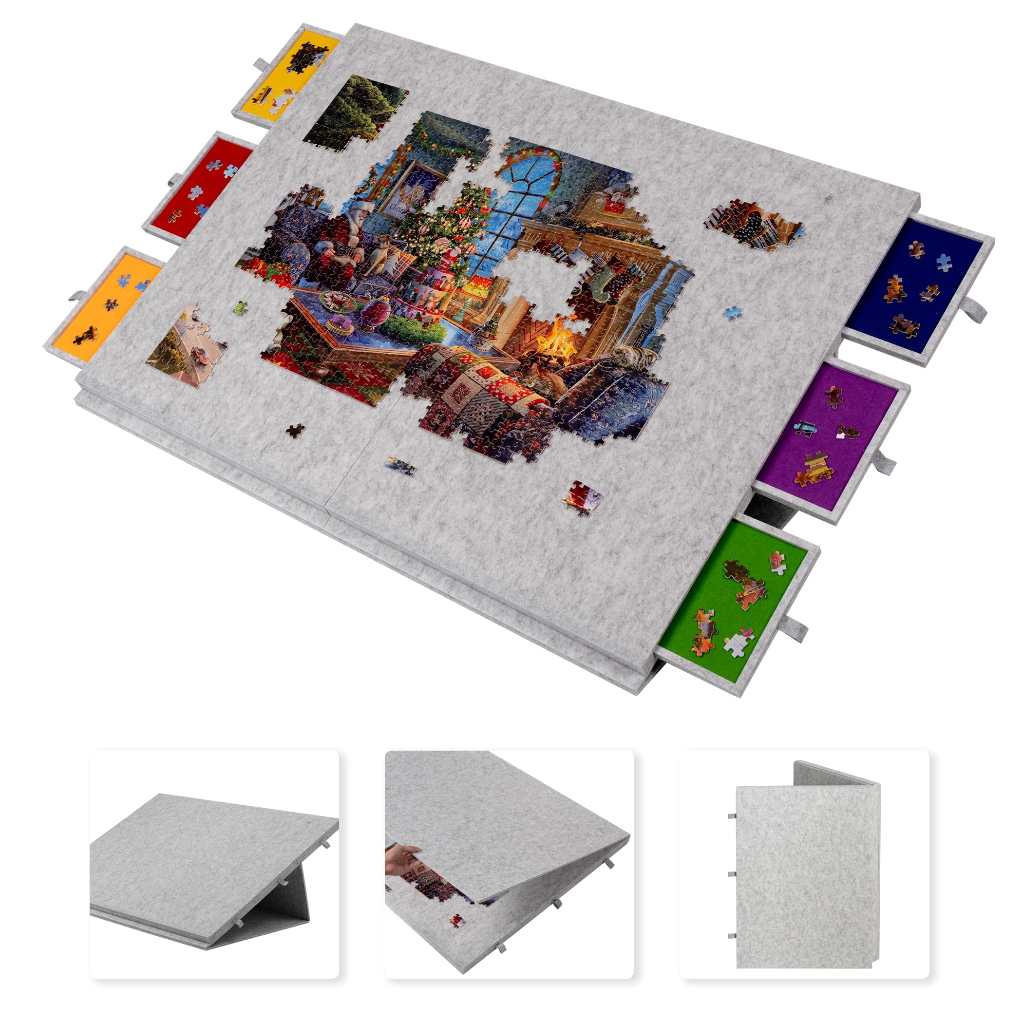 Amazon.com: Lavievert 2000 Piece Tilting & Foldable Puzzle Table