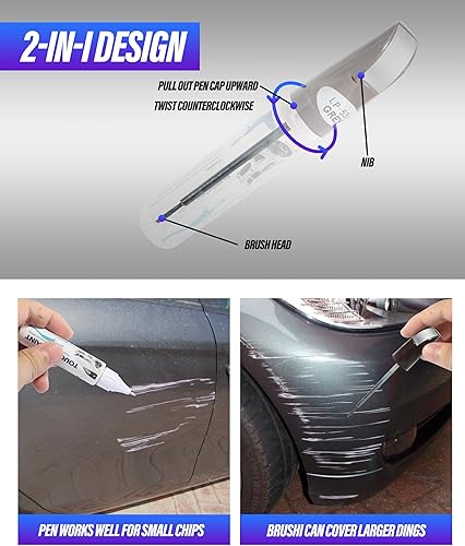 Miniatura 10 de ESEWALAS Removedor de arañazos de automóvil, pintura de retoque, reparación de arañazos de pintura de auto fácil y rápida, bolígrafo de pintura de