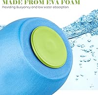 Vista 4 de VIDELLY Juego de mancuernas de espuma para ejercicio acuático, 2 piezas, equipo aeróbico acuático para pérdida