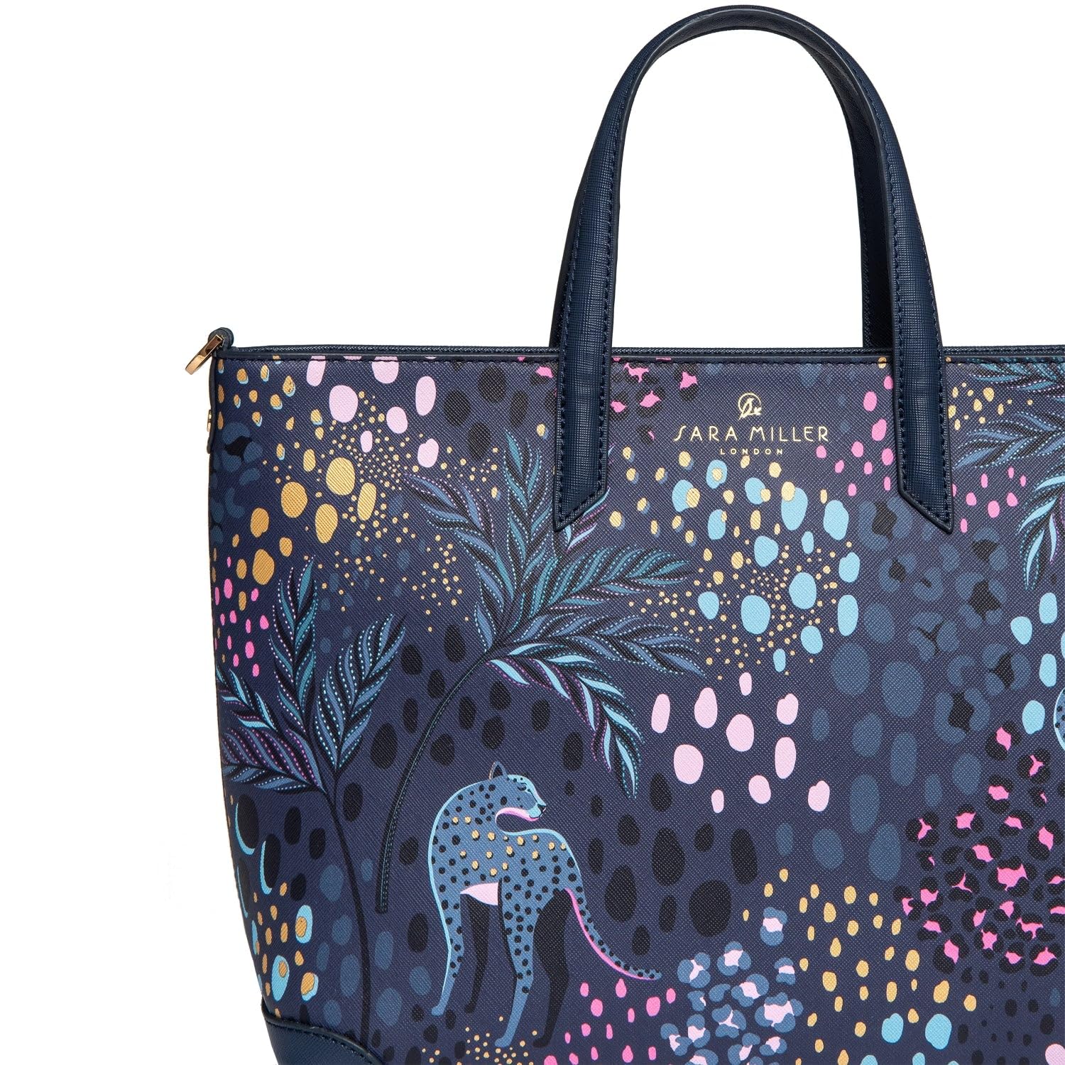 Sara Miller London Bolso de mano para mujer, para el trabajo, viajes, portátil, bolso de hombro con cierre de cremallera