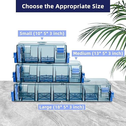 Miniatura 6 de Filtro de acuario para colgar en la parte posterior de varias etapas para tanques de peces de 20 a 50 galones, oxigenación de cascada y sistema de