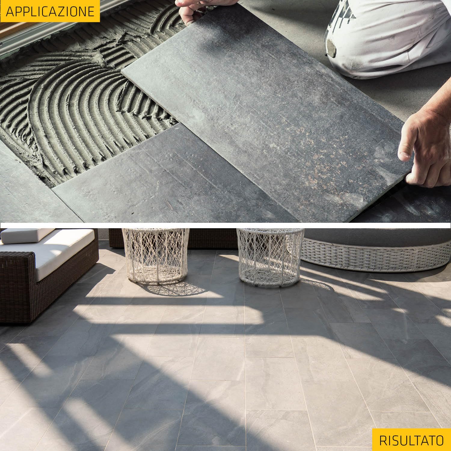 SIKA - Adesivo per piastrelle e pietre - SikaCeram 255 StarFlex LD, Bianco - Top di gamma per pavimenti riscaldanti e piscine - Flessibilità estrema e resistenza totale - 25kg