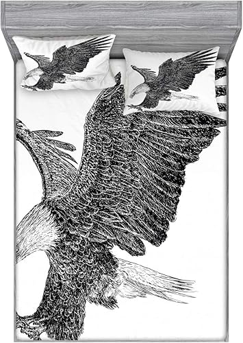 Miniatura 173 de Ambesonne Juego de sábanas bajeras y fundas de almohada, deliciosos tacos con verduras, cocina folclórica, ingredientes de recetas de comida Beige