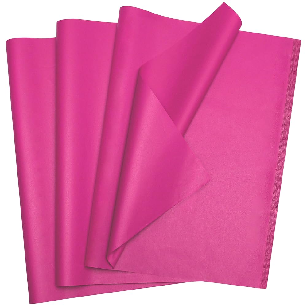 Bobobag 100 Sheets 20X14 Gift Wrapping Tissue Paper Bulk for Gift Bags,Weddings Birthday Showers Arts Craft Party Favor Decoration (Purplish red)