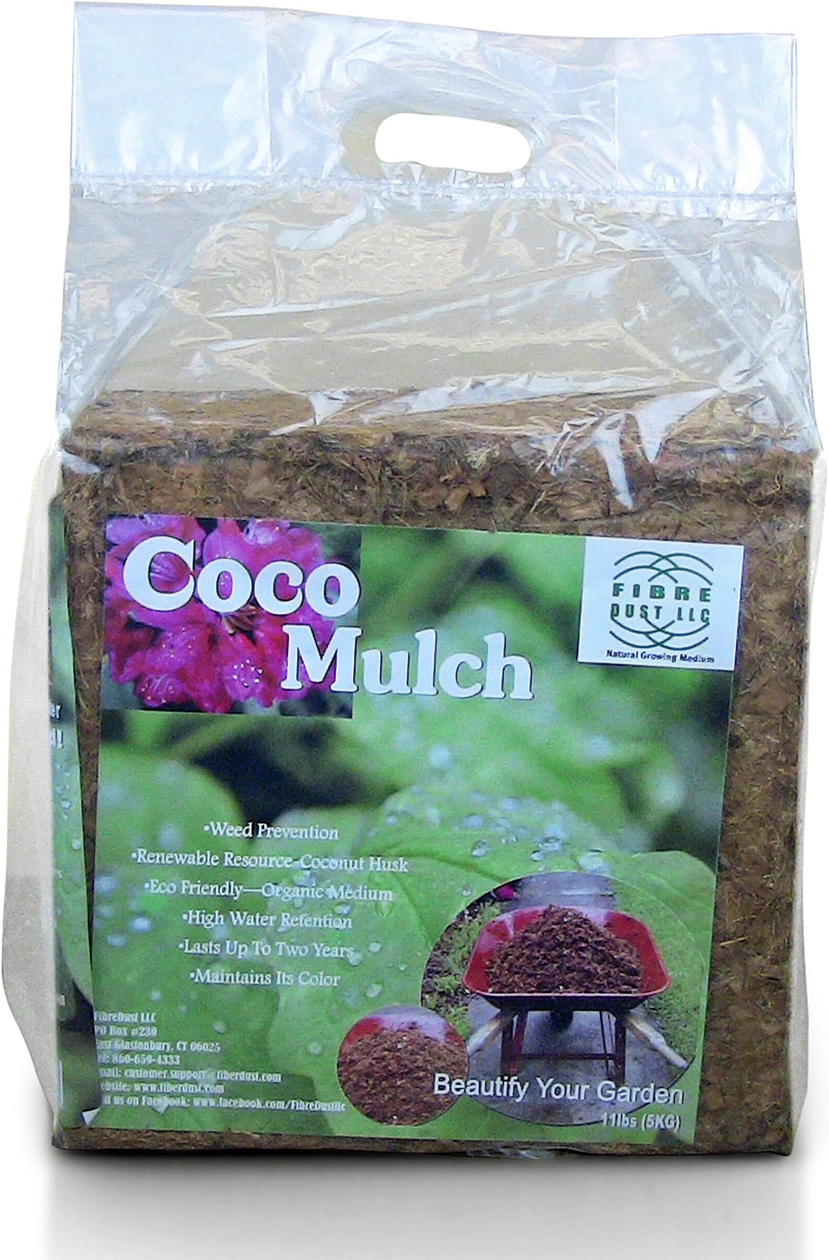 Coco Mulch, 11- Pounds (2 Pack)