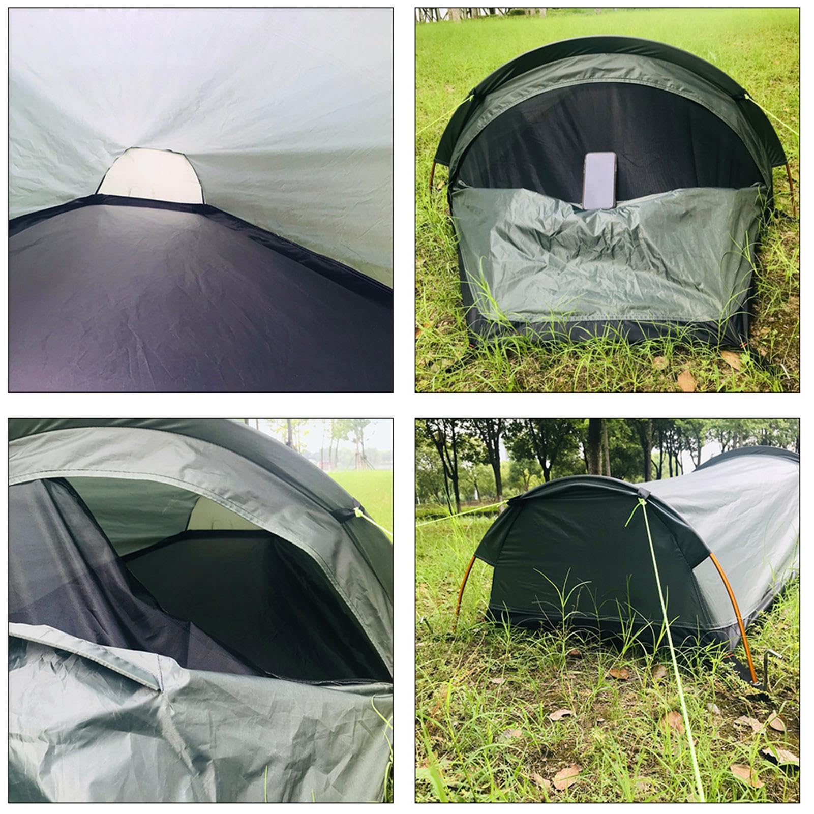 Schlafsack 1-Personen-e für Camping | Wasserdichte Outdoor-Überlebensausrüstung für Camp Wandern Jagd, einfache Einrichtung