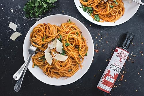 Miniatura 4 de Aceite de oliva de chile - Aceite de oliva virgen extra griego prensa en frío con chiles rojos picantes griegos