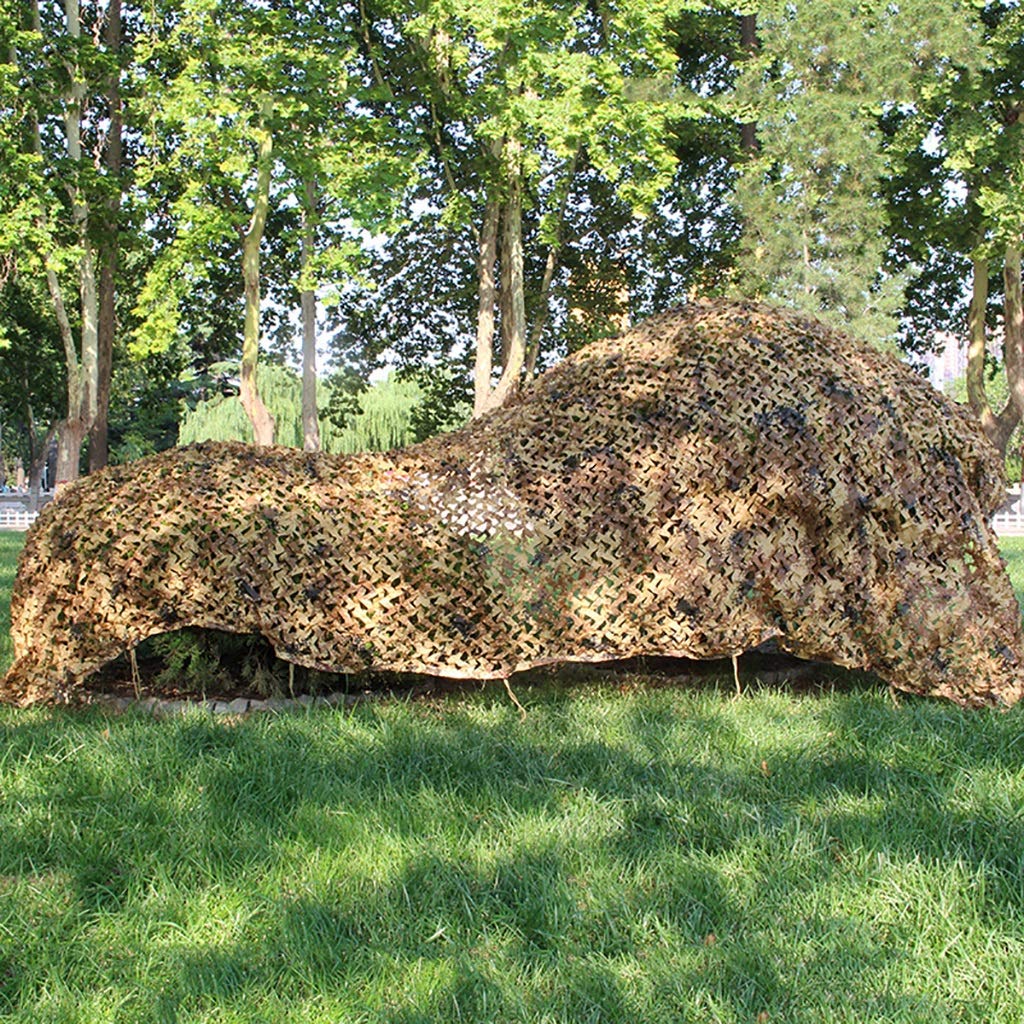 Cobertor de Red de Camuflaje,Toldo De Sombra Red de Shade | Camo Net Desierto Digital al Aire Libre Real CS Vista de Caza Pájaro Cubierta de decoración de Coches de Aves Red de Defensa aérea