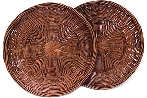 High Level Classic 10" Hand Weave Bamboo Paper Plate Holder: Your Eco-Friendly Tableware Solution