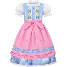 ReliBeauty Kids Girls Dirndl Dress Oktoberfest Costume German for Girls