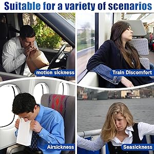 Hionfurt 48ct Motion Sickness Patches Sea Sickness Patches for Cruise, Car, Airplane, and Other Travel Non-Drowsy, Effective, Lasts 72 Hours