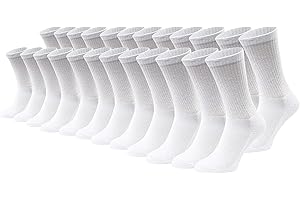StepIntoComfort™ - White Crew Socks Perfect for Tie Dye Projects