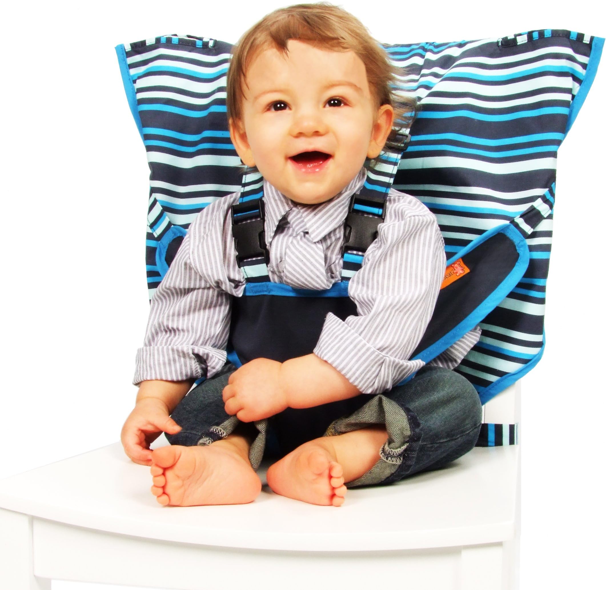 My Little Seat The Travel Highchair (Hudson Stripe, 6 - 36 Months)