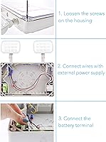 Vista 1 de Wet Location - Luz de emergencia LED para exteriores, resistente a la intemperie, con batería de respaldo, doble cara, CA 120 V/277 V, certificado