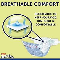 Vista 8 de Hartz Comfitables - Pañales desechables para perros, talla XXS, 42 unidades, ajuste cómodo y seguro, fácil de poner, pañal súper absorbente