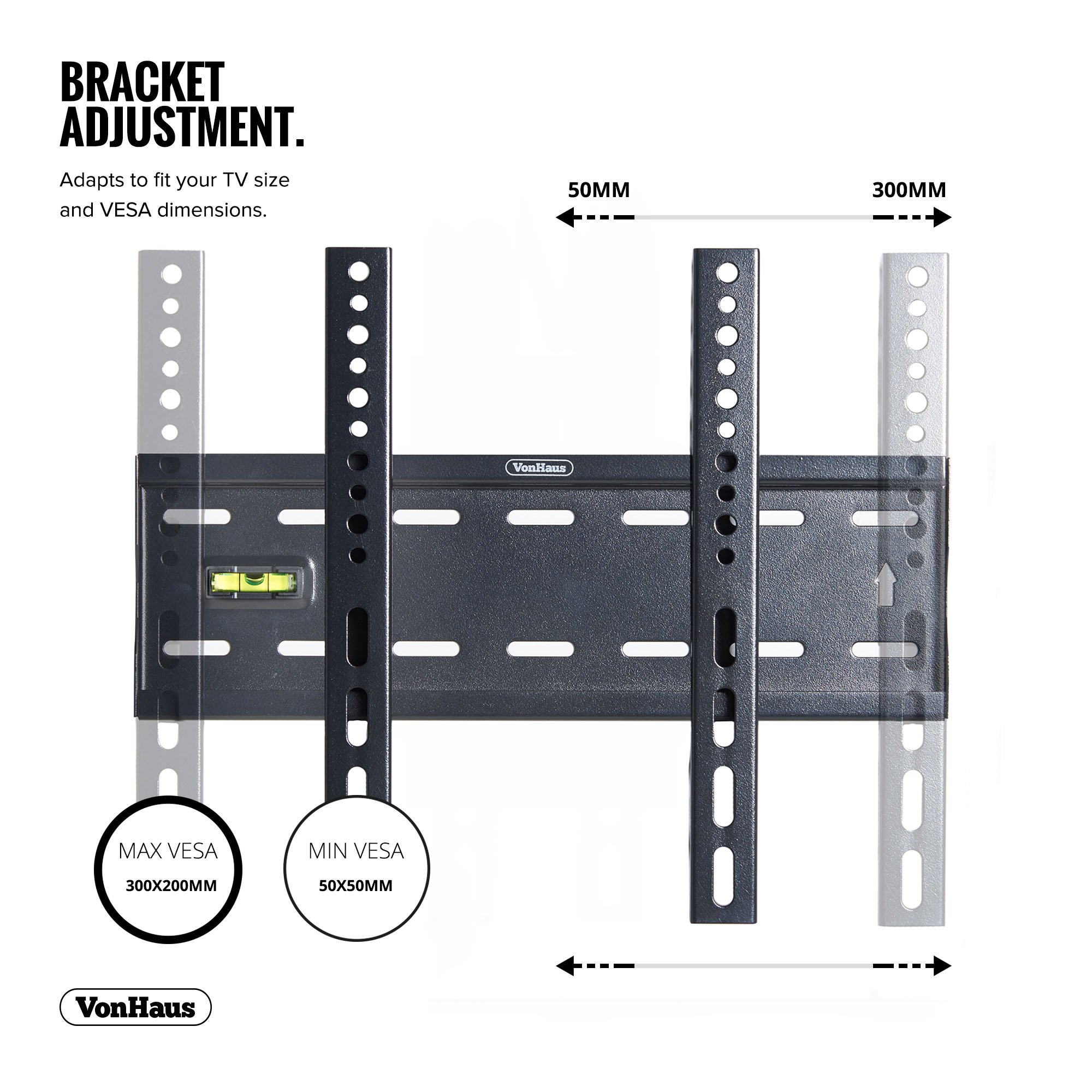 Buy TV Wall Bracket for VESA Compatible TV (50x50mm 300x200mm) TV