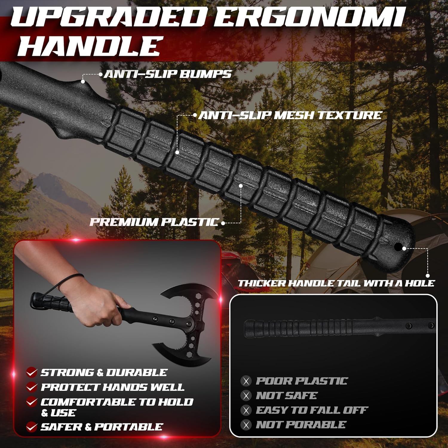 Freelander Professional Throwing Axe Set – 2-Pack 16" Throwing Hatchet Set with Sheaths and Ergonomic Handles for Competition and Recreation, Gift for Men