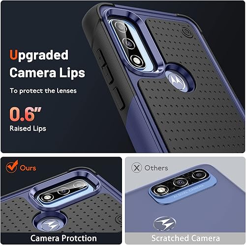 Miniatura 4 de for Moto G Play 2023Moto G Pure Case,Moto G Power 2022 Case with Screen Protector,Military Grade Drop Tested Heavy-Duty Tough Rugged Shockproof