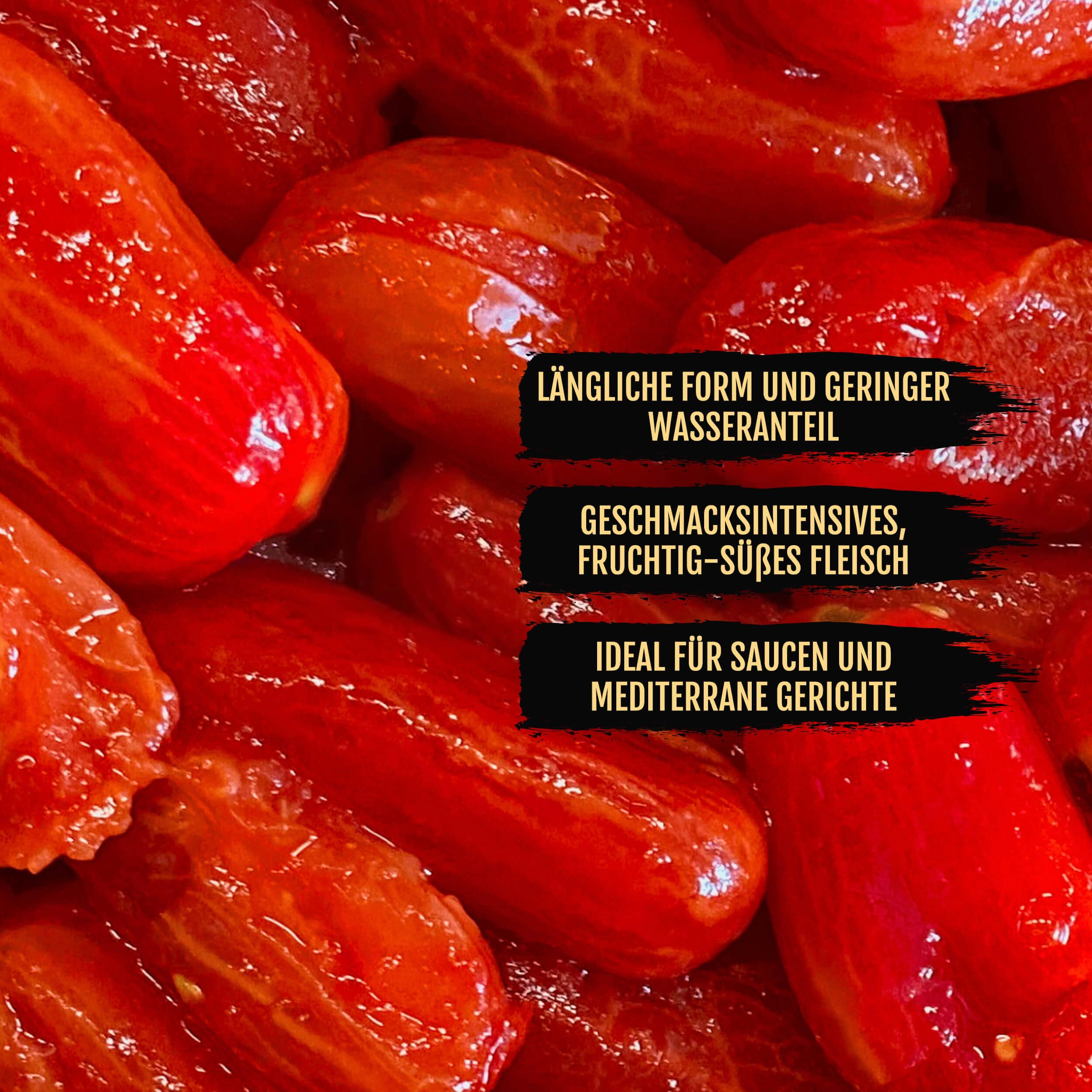 DELICRET - Nolano BIO San Marzano Tomaten DOP – 6x 400g | erste BIO zertifizierte San Marzano weltweit | perfekt für Pizza & Pasta | ganze geschälte Tomaten vom Vesuv (6x 400g)