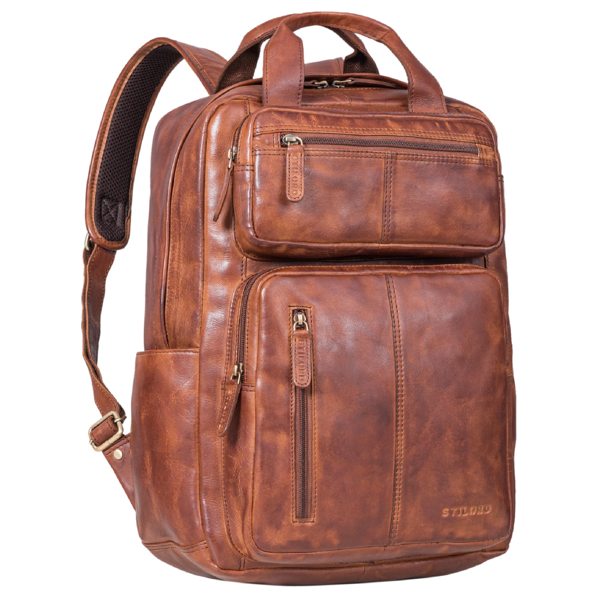 tasca per laptop in pelle autentica amos vintage uomo donna