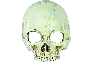 Standard Skull Foam Costume Half Mask: Unleash Your Halloween Horror!