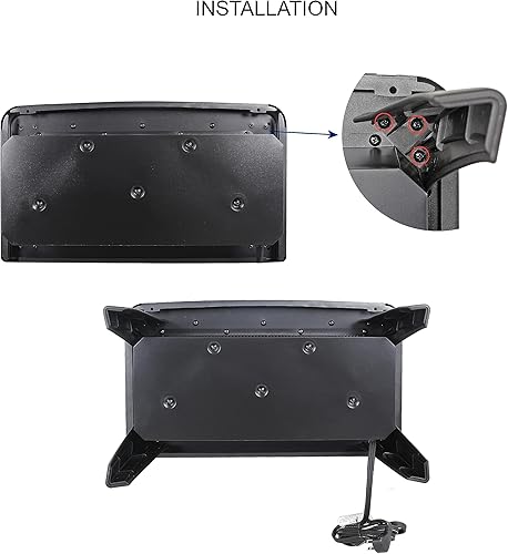 Miniatura 9 de KUIKUI Estufa eléctrica infrarroja de cuarzo con control remoto, calentador eléctrico portátil de 18 pulgadas y 1500 W para interiores con efecto de