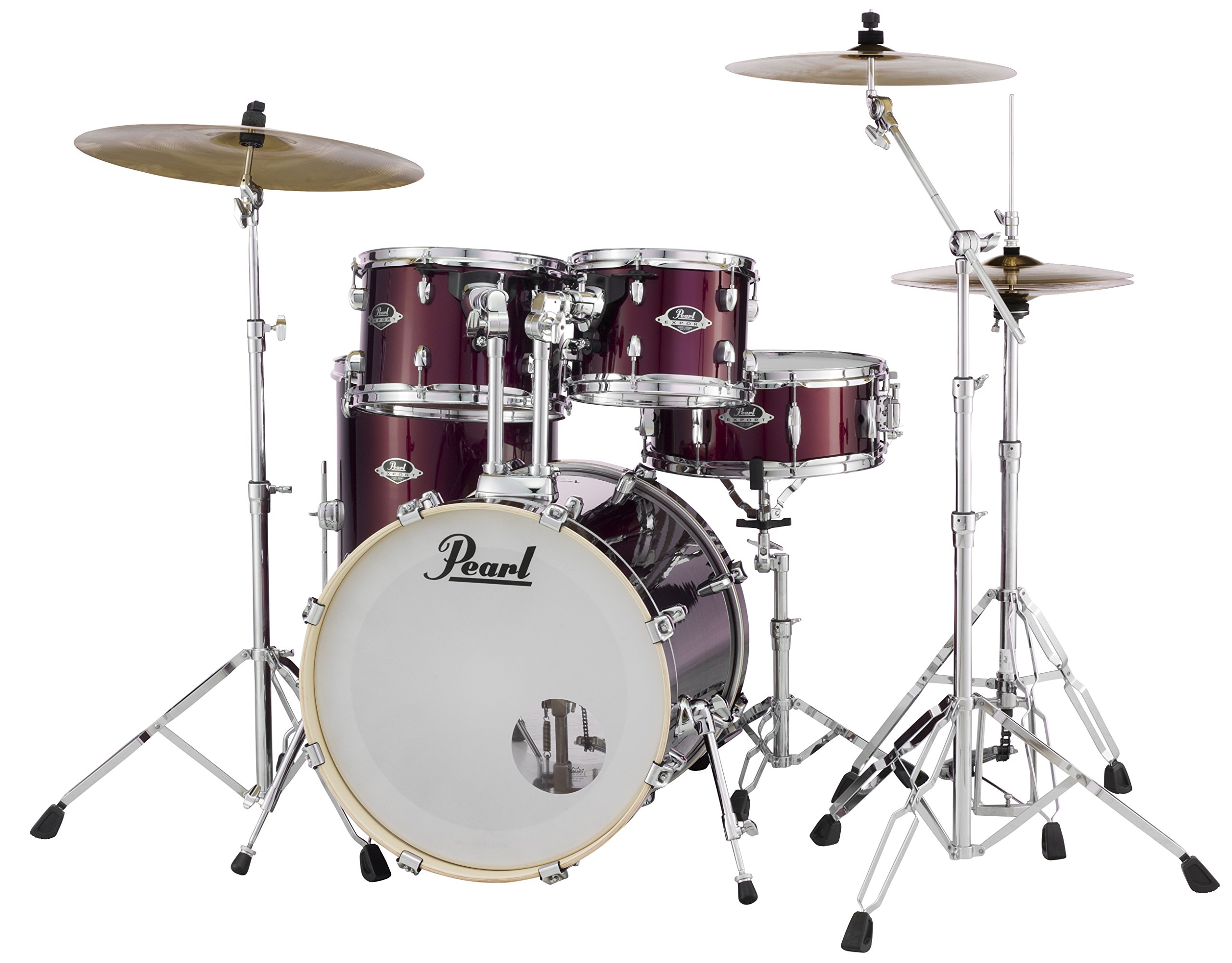 Amazon.com: Pearl Drum Set, Burgundy (EXX705N/C760