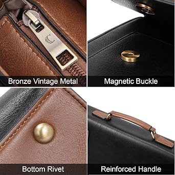 CLUCI Briefcase for Women Leather Laptop 15.6 Inch Business Ladies Work Computer Tote Bags