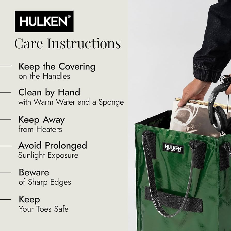 【新品】HULKEN ハルケン ローリング トートバッグ M グリーン Amazon.com: HULKEN (Small, Forest Green) Reusable Grocery