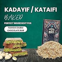 Vista 3 de Tastes Like Magic Kataifi - Masa filo triturada para chocolate Dubai y Kunafa, estilo tradicional turco, mezcla de postre sin hornear, 14.11 oz