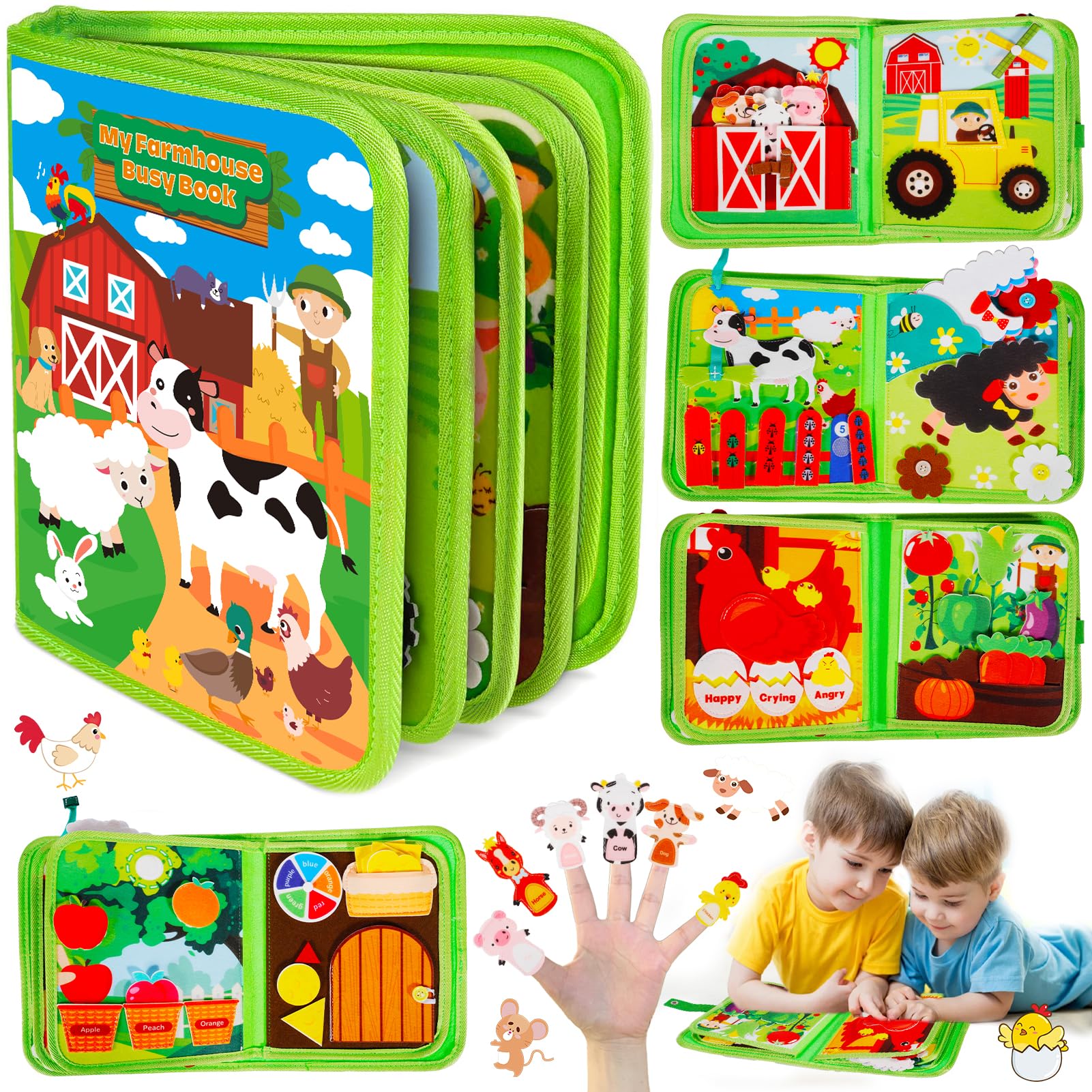 Busy Board zabawka dla chłopców w wieku od 1, 2, 3 lat, dla chłopca, dziewczynki, 1-2-3-4 lata, zabawka dla dzieci od 1-3 lat, dla chłopca, busy Book