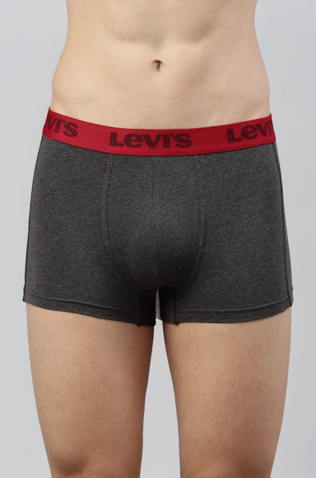 067 Men's Cotton Solid Trunk - Mid Rise, Outer Elastic Waistband (Pack of 1)