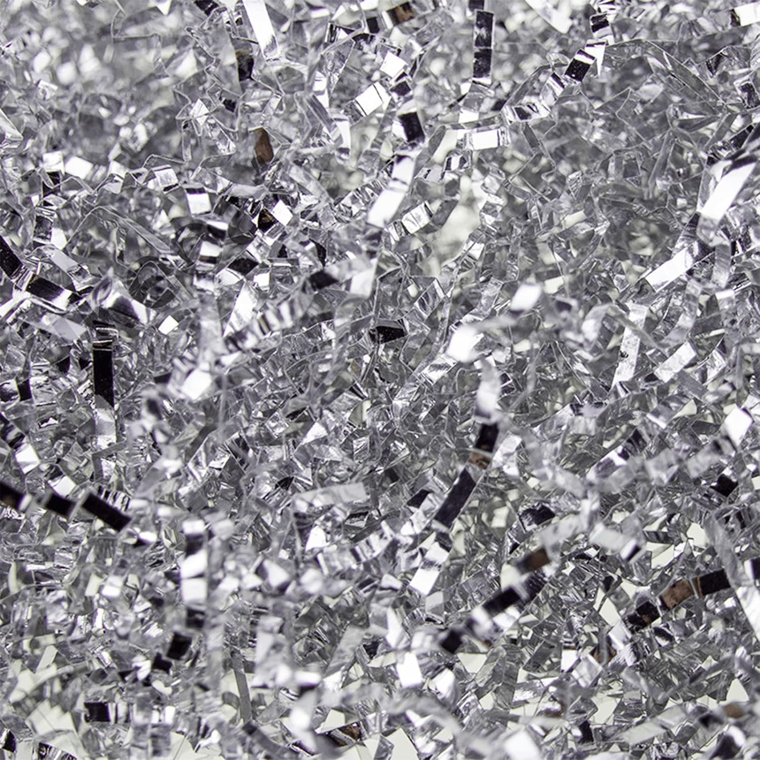 Paper Cut Shredded - Paper Filler for Gift Wrapping Hamper/Basket Filling, Packing Supplies (100 Gram, Silver)